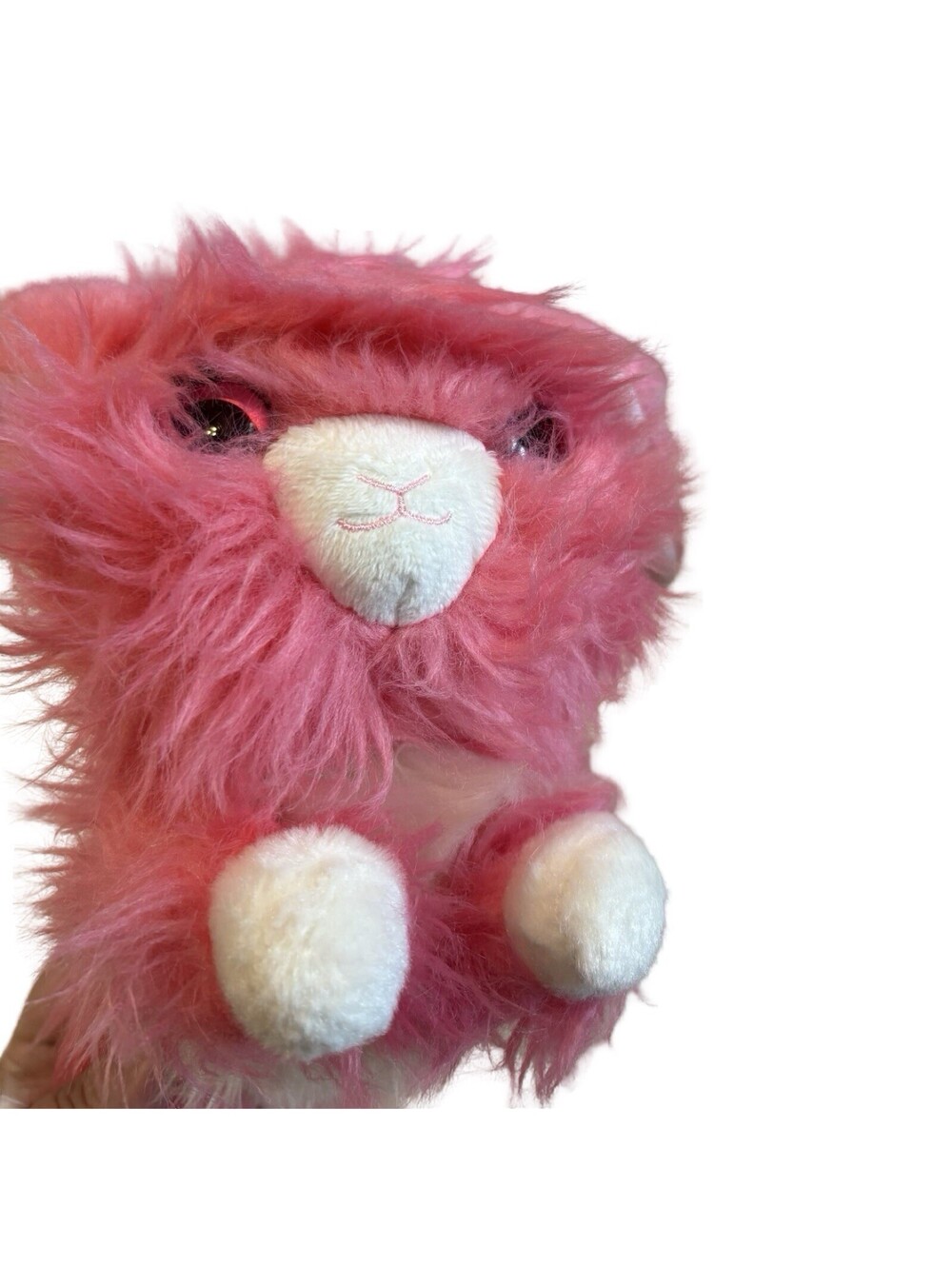 Moose Scruff a Luvs 2024 Pink Bunny Rabbit Stuffed Rescue Plush Fluffy 10"